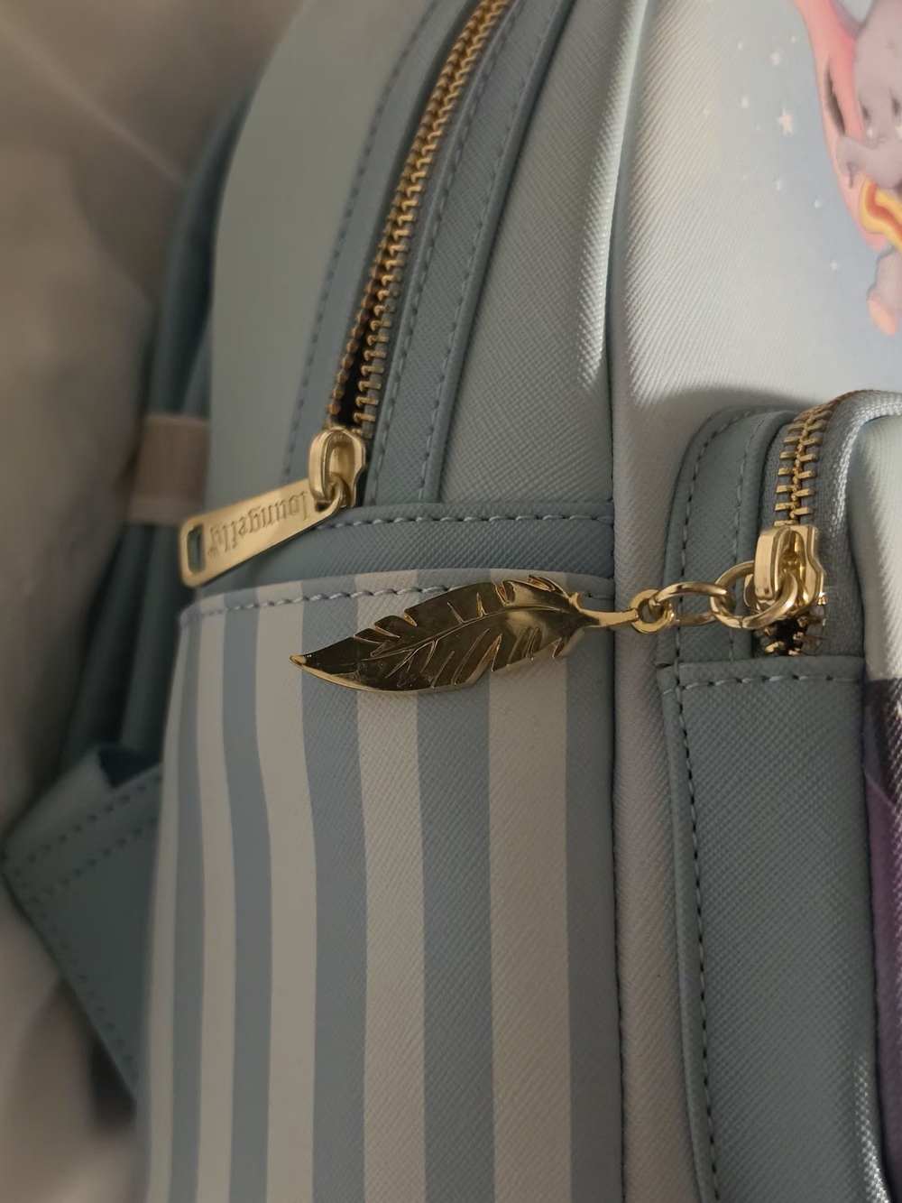 Loungefly Disney 80th anniversary Dumbo mini backpack Flying Over Train - Picture 5 of 6